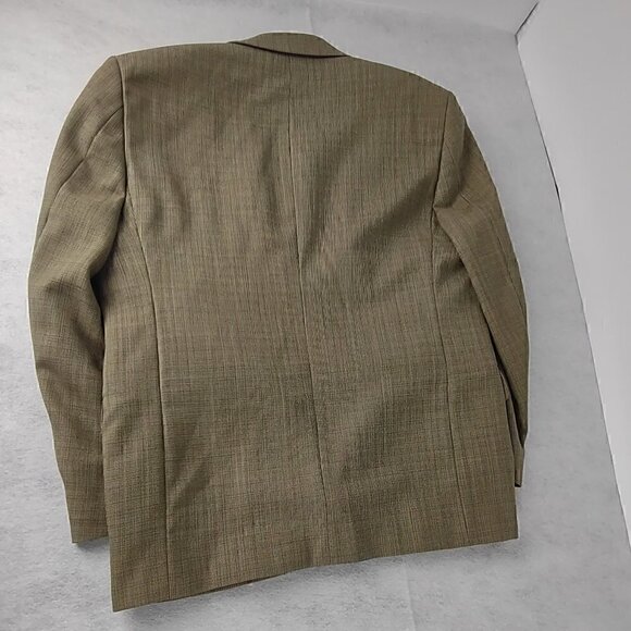 OLEG CASSINI Mens Tan/Brown Blazer Size 39S - Picture 3 of 12